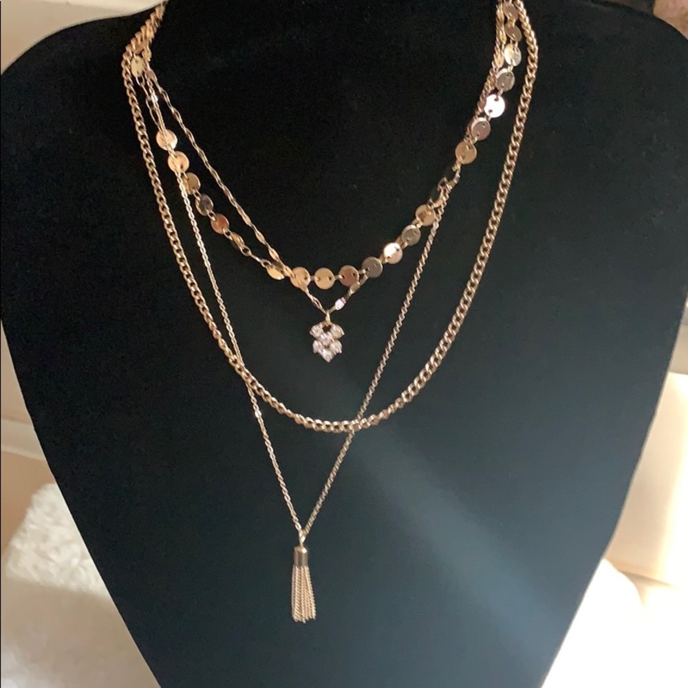 Guess Gold color layering necklace